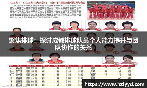 聚焦排球：探讨成都排球队员个人能力提升与团队协作的关系
